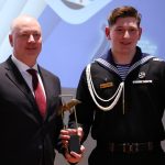 Курсант-старшина I степен Тодор Тачев от Висшето военноморско училище "Н. Й. Вапцаров" е носител на тазгодишната награда "Студент на годината